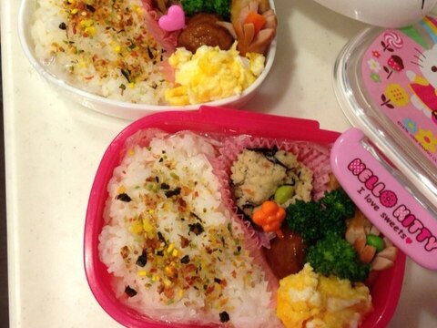 幼稚園お弁当 女の子二人分19